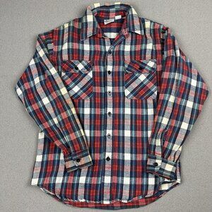 Prentiss Outdoors Shirt Medium Cotton Sanforized Flannel Sportsman Vintage USA